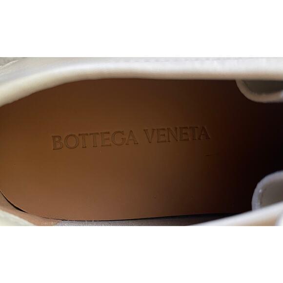 $850 NIB Men\'s Bottega Veneta White Leather Driving Shoes Size 42(9) main image 11